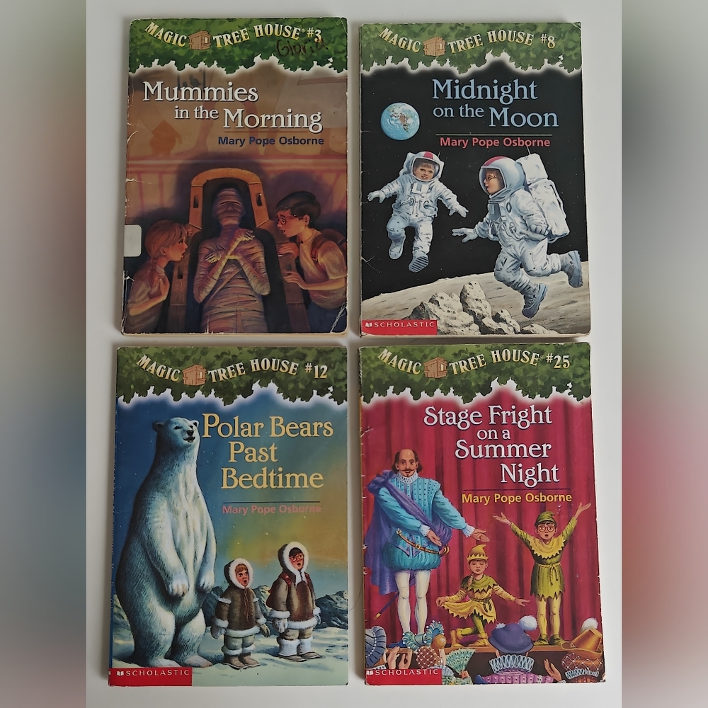 The Magic Tree House Books #3, 8, 12 & 25